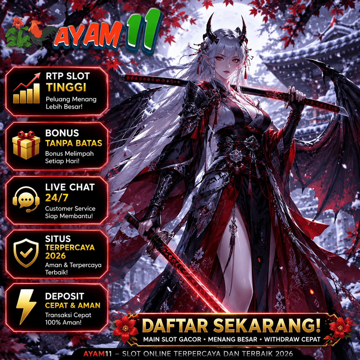 AYAM11 >> Situs Slot Online Deposit Qris Praktis Naungan Kenyaman Terjamin